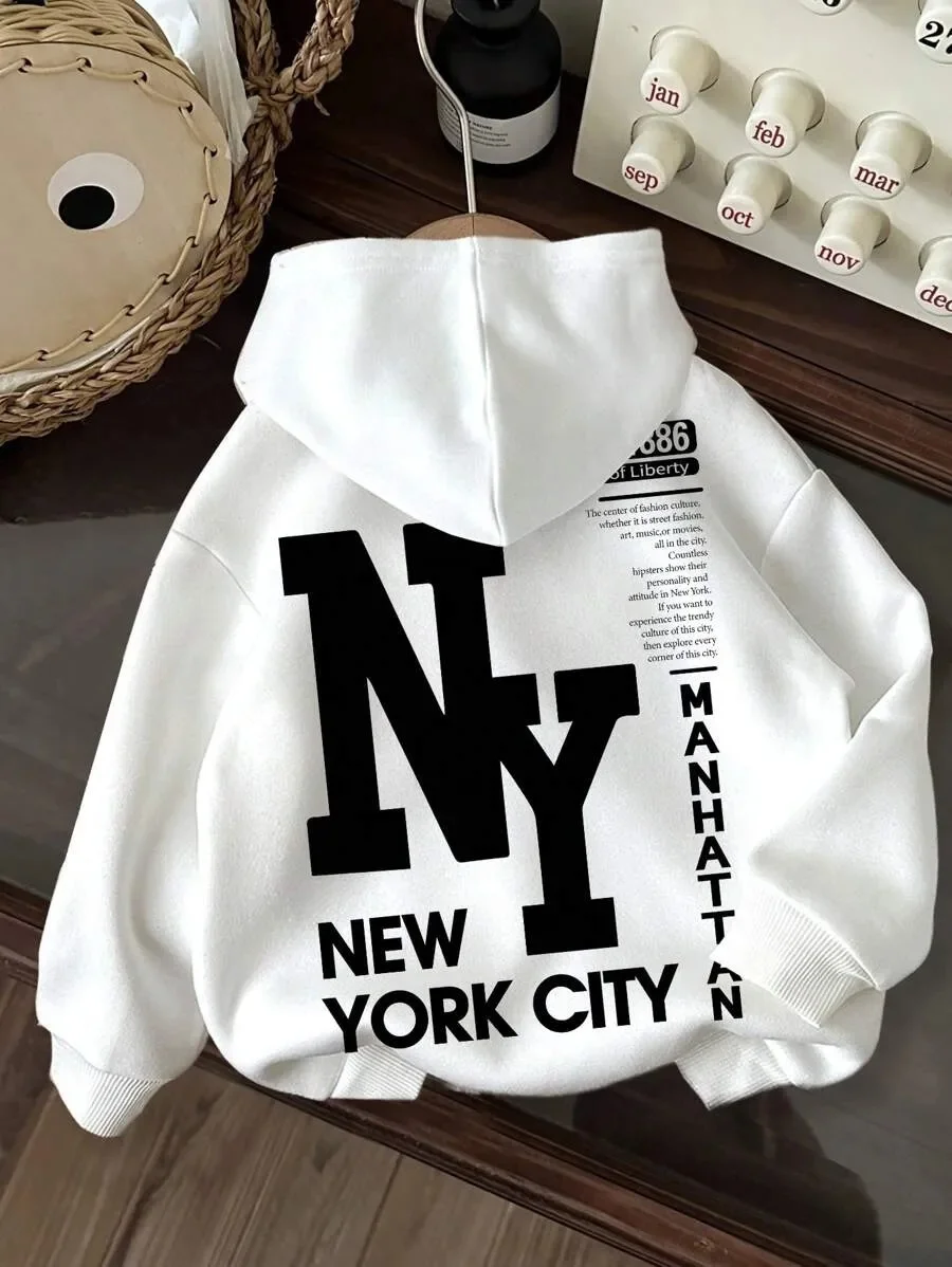 

Осенне-зимняя городская толстовка с капюшоном NYC Manhattan Pulse — модная хлопковая толстовка, стильный город — вдохновленная толстовка