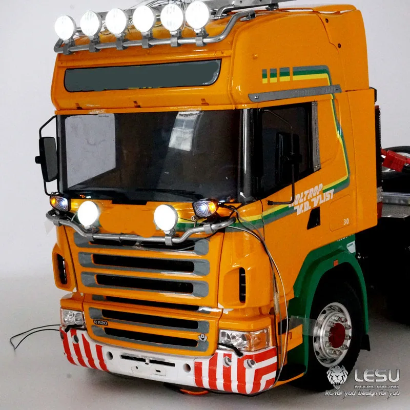 RC 1/14 Hochleistungs-LED-Scheinwerfer für Tamiya Hydraulikbagger, Lader, Muldenkipper, SCANIA, MAN, VOLVO Anhänger, Kipper, DIY-Teile – Detail 2