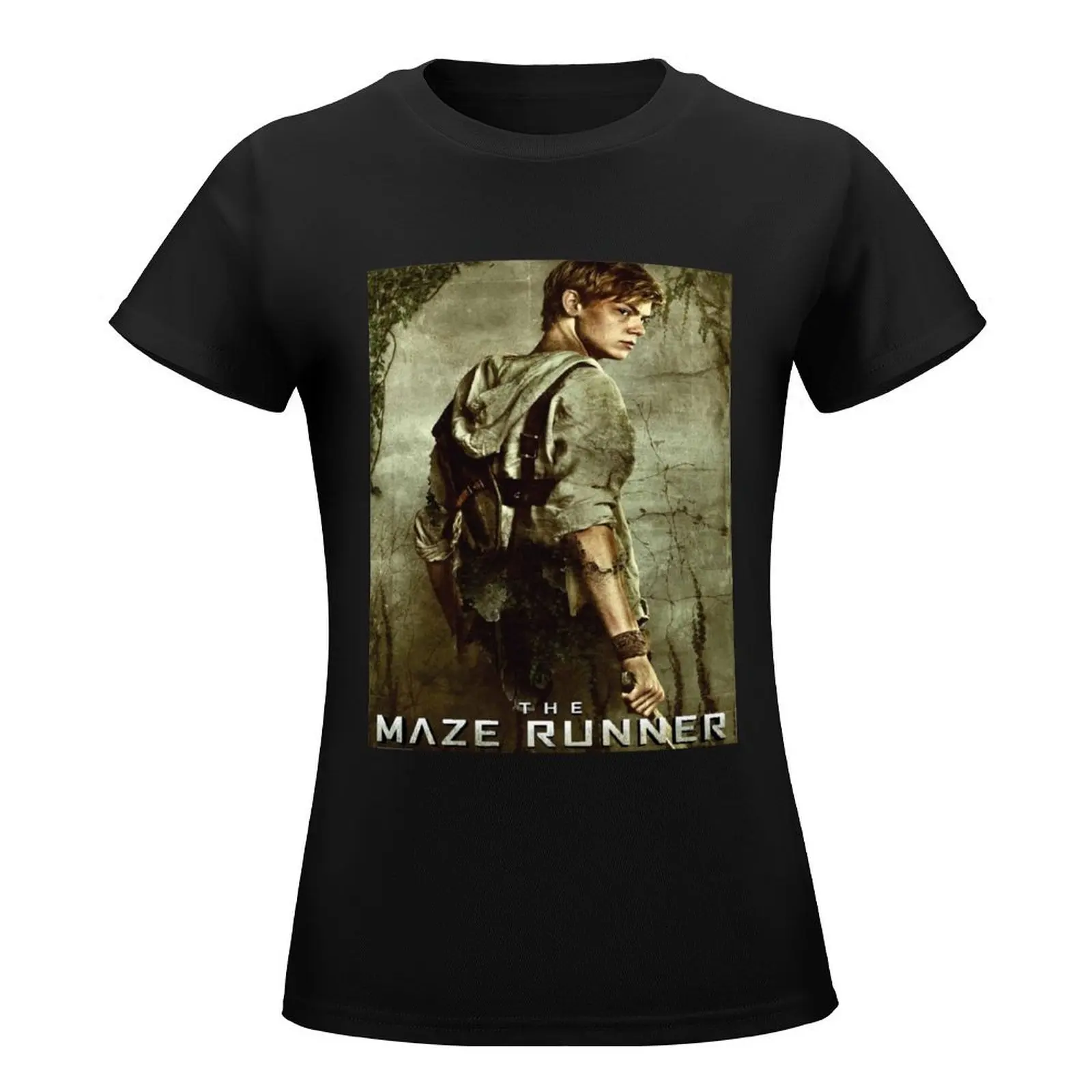 The Maze Runner - Newt Poster T-Shirt plus size tops Blouse cute tops Aesthetic clothing plain t shirts for Women