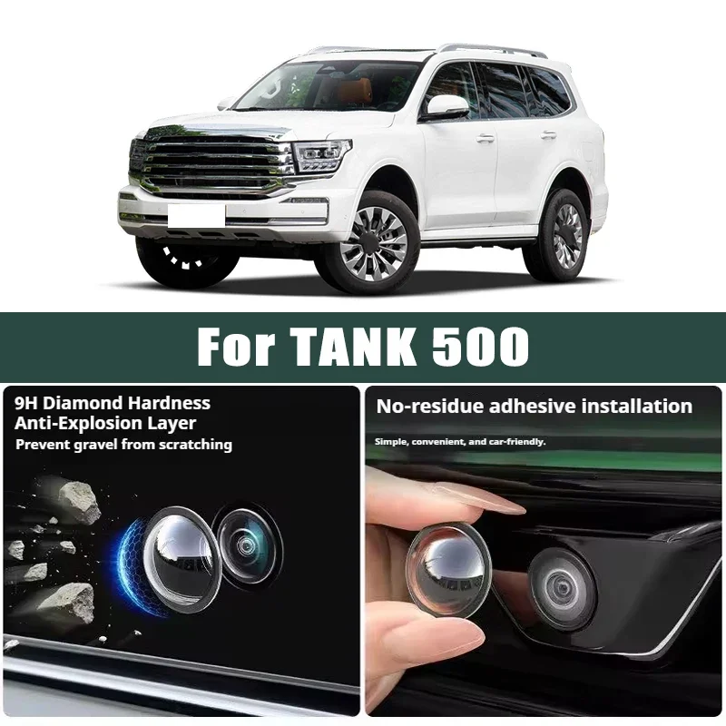 

Car Camera Lens Protector 2PCS Rear View Backup Camera Cover Camera Protection Anti Scratch Waterproof For TANK 500