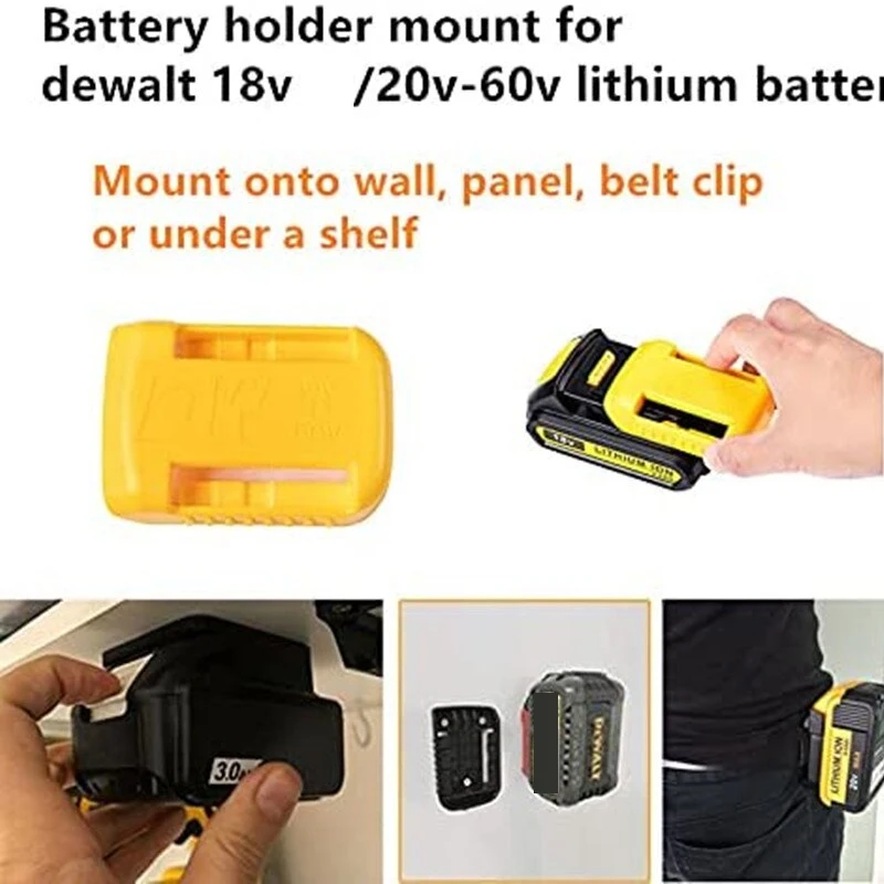 1pc Machine Holder Battery Storage Rack for Makita for Bosch for Dewalt for Milwaukee 18V Battery Wall Mount Tool Bracket