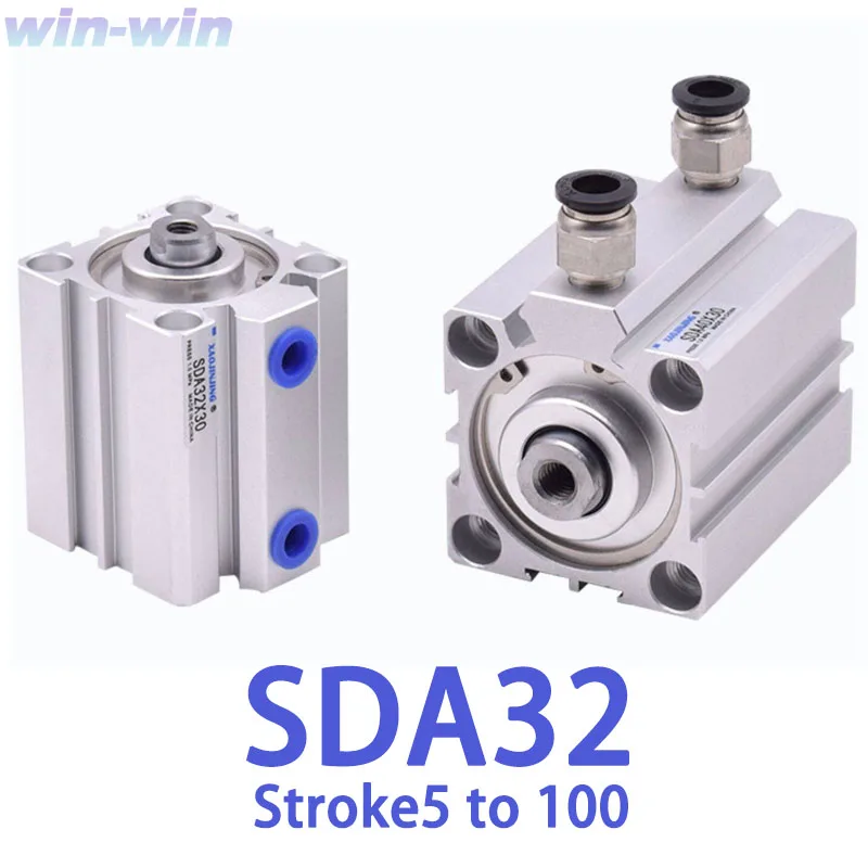 cilindro-pneumatico-compacto-sda-32mm-de-diametro-dupla-acao-curso-de-5-10-20-30-40-50-60-70-80-90-100mm-cilindros-de-ar-finos-sda32