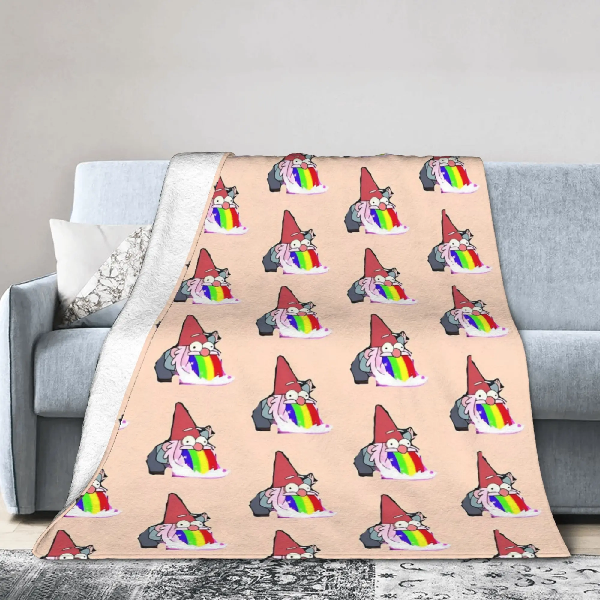 

Anime Cartoon Gravity Falls Blankets Flannel Decoration Portable Lightweight Throw Blankets for Sofa Bedroom Rug Piece