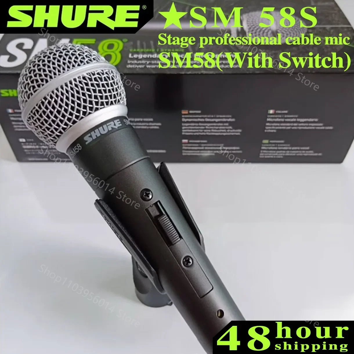 Original Shure SM58 Legendary Wired Vocal Dynamic Microphone High Quality Professional DJ Cardioid Mic Karaoke KTV Show Live