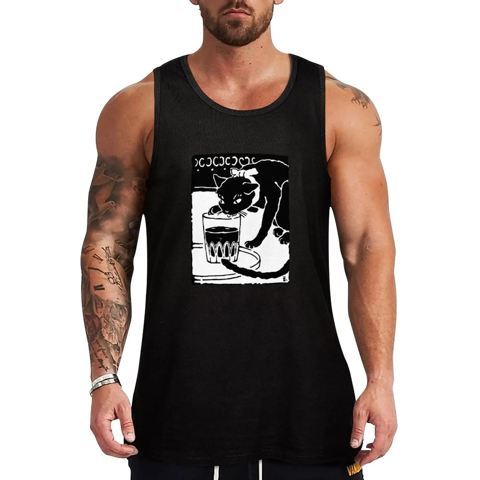 I Am a Cat - Soseki Natsume 1905 an illustration Goyo Hashiguchi Tank Top singlet for men Men sleeveless tee