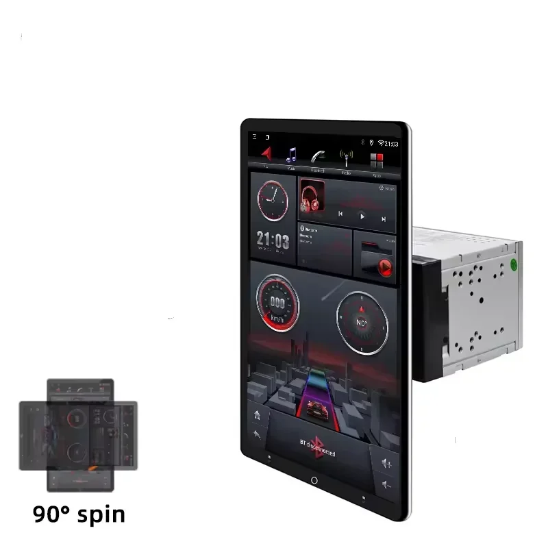 LELV 13.inch Android 13 360 Degrees 2 Din Car Radio 8+256g Android Player Autoradio Carplay Dsp 2k Car Android Screen