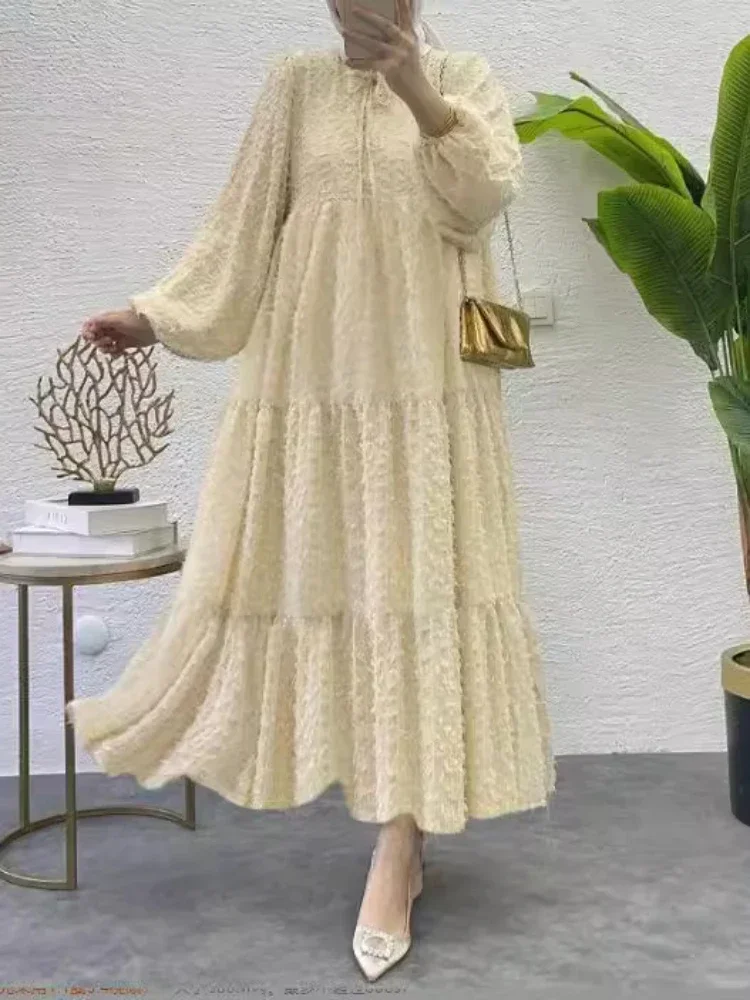 Woman Dress Party Jalabiya Ramadan Morocco Dubai Eid Muslim Abayas for Women Dresses Kaftan Arab Long Robe Islam Vestidos 2025