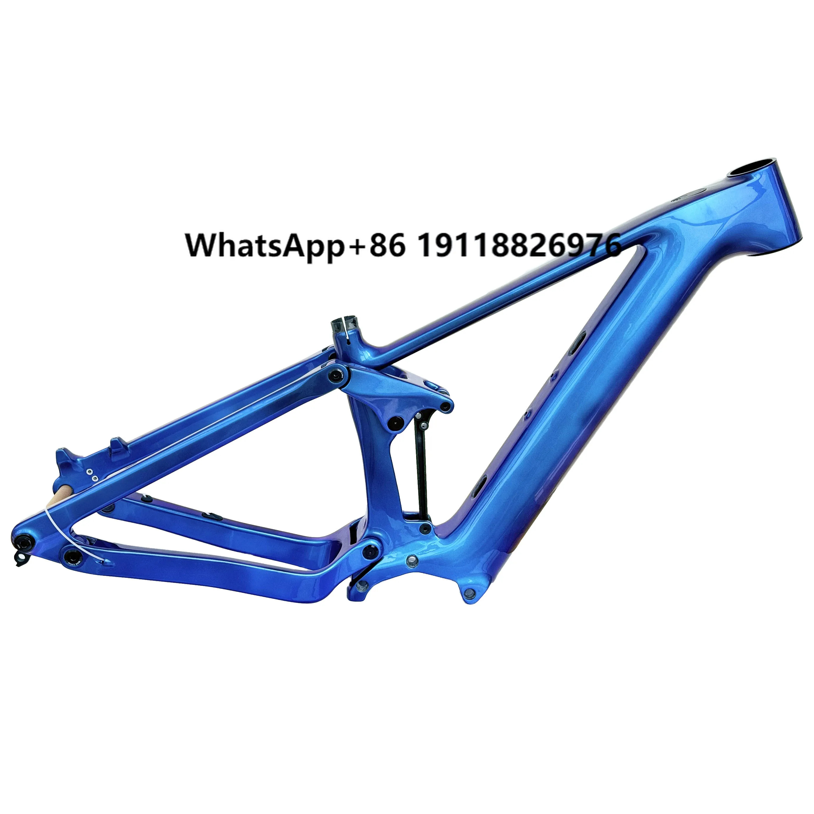 

29ER Carbon Full Suspension 700c MTB Bike Frame Electric Bicycle 48V 480wh E-Bike Frame M820 E Cycle with Disc Brake
