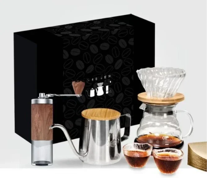 

smt61 Hand brewed coffee set machine Coffee set Gift box Outdoor set Coffee machine Grinder