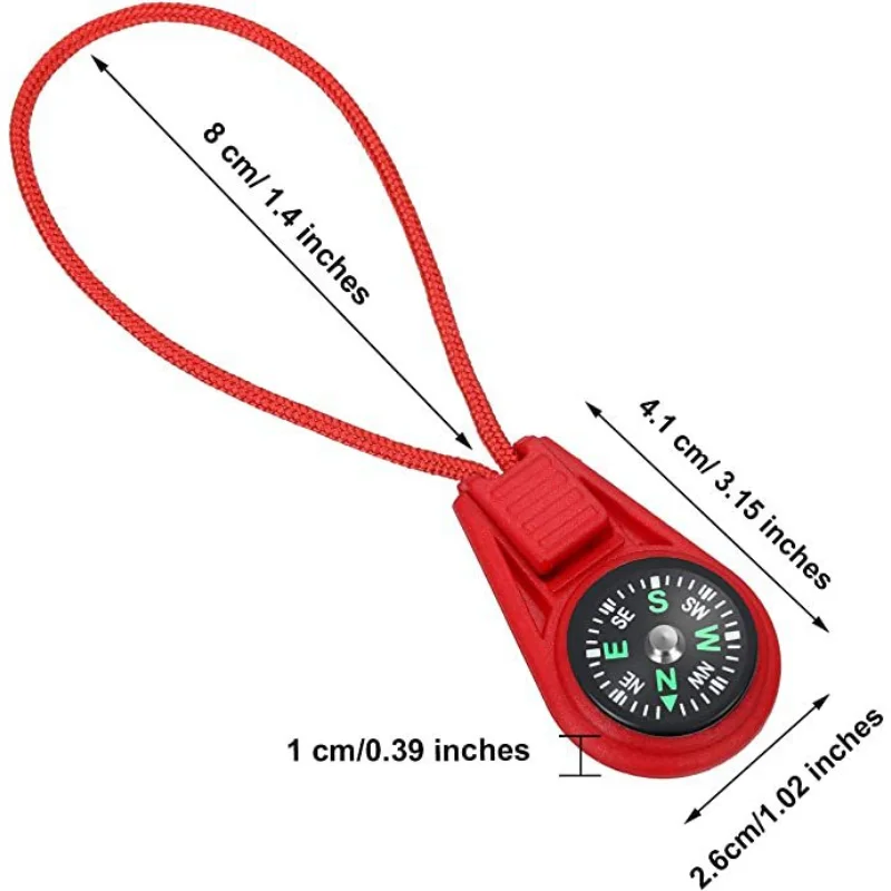 Mini Compass with Lanyard, Multifunctional Professional Kompas, Survival Accessories, Outdoor Gadgets