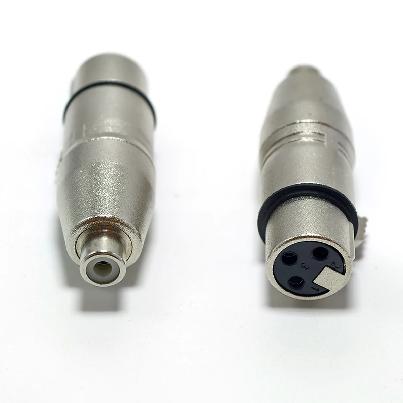 1PCS 3Pin XLR Female to RCA Female Adapter Cannon XLR to RCA Jack Audio Connector for Mic Amplifier DJ Mixer Sound Console