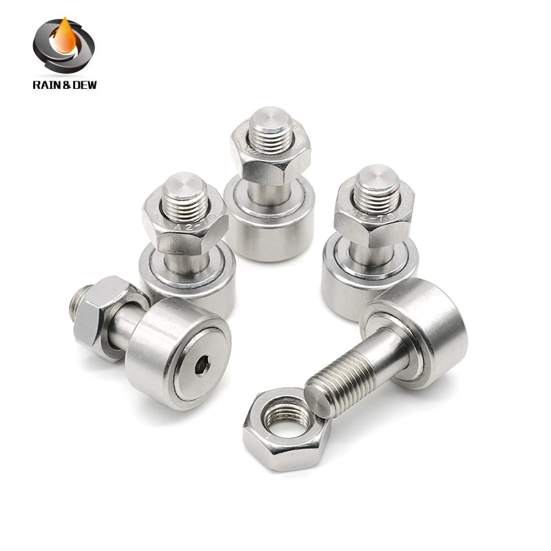 1PC CF4  M4x12x20mm High precision KR12Track Needle Roller Bearing Stud Type Cam Follower Roller Bearings Curve Roller Bearings