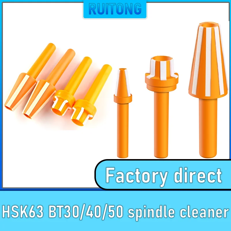 BT30 BT40 BT50 HSK32 HSK40 HSK50 HSK63A HSK63F HSK Cleaning Rod Cleaner Brush Taper Collet Holder Wipe Tool Holder bracket tool