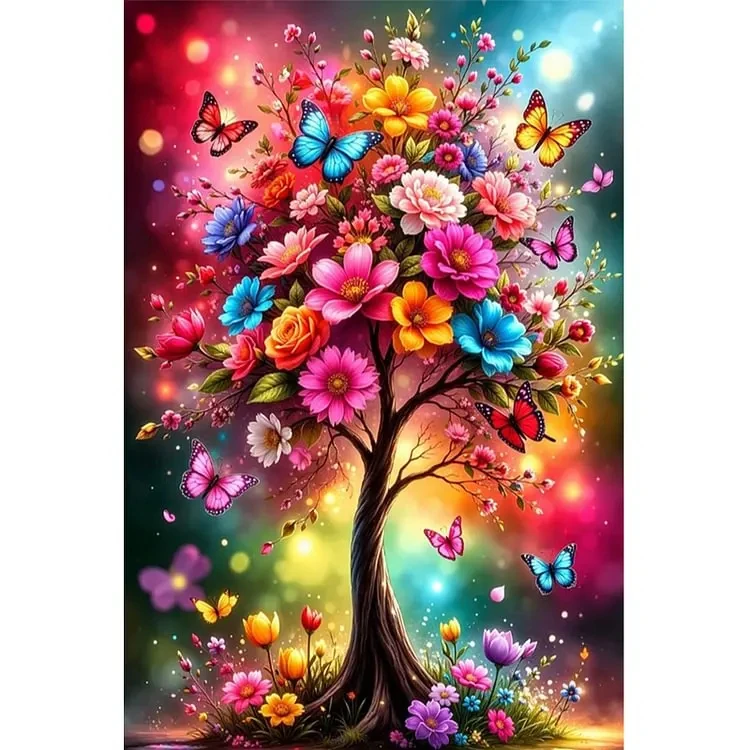 

500/1000PCS Jigsaw Puzzle Landscape Flower Tree Home Family Activity Games for Gameroom Bedroom Home Decor Frameless