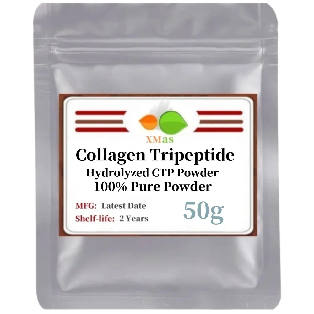 50-1000g 100% Hydrolyzed Ctp Collagen Tripeptide Powder,reduce Wrinkle,skin Whitening And Smooth,delay Aging