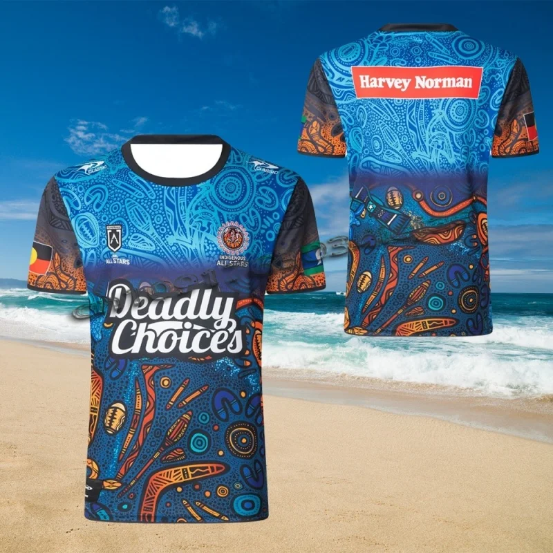 

2025 INDIGENOUS / MAORI ALL STARS Home / Singlet Men's Rugby Jersey - Men's Size:S-5XL（Print Custom Name Number）