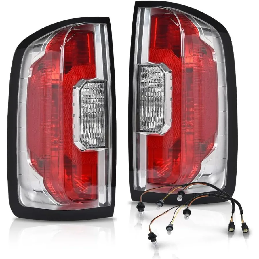 

Задние фонари 1 пара с лампочками, совместимые с GMC Canyon 2015–2022 гг. (субмодель: вездеход,Denali,Base, SL, SLE, SLT,AT4, высота,