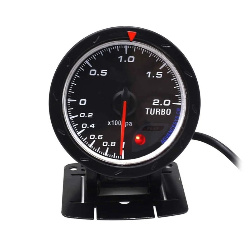 

Boosts Meter Gauge, DC12V 60mm LED Turbos Boosts Vacuum Press Gauge Meter Pointers Type Automobile Turbos Boosts Gauge