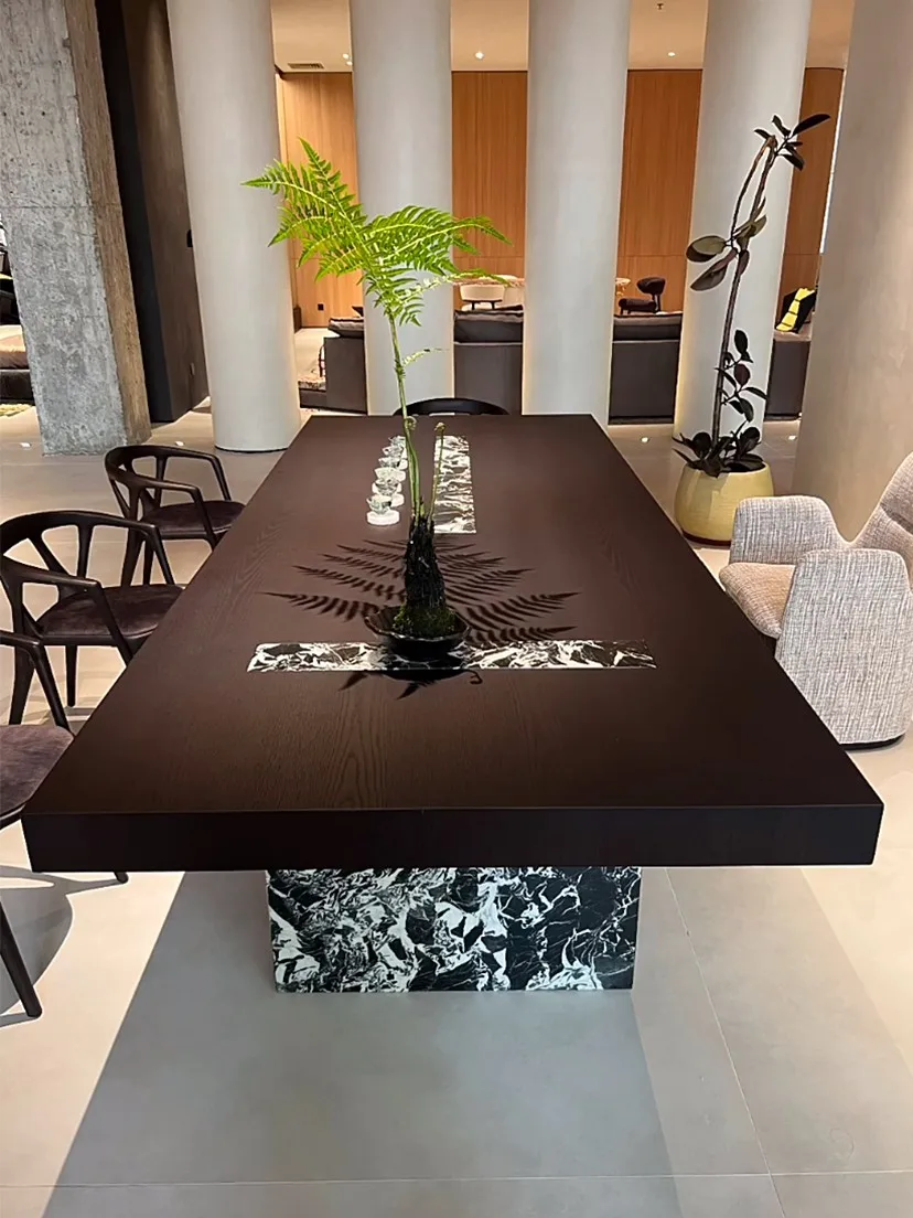 New Chinese solid wood tea table and chair combination image 2