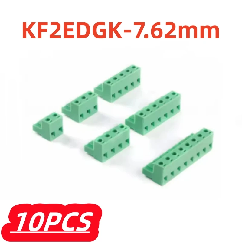 10Pcs/lot 100% New KF2EDGK 7.62 - 2P 3P 4P 5P 6P 8P Connector Terminal Block Pluggable 7.62mm Pitch 2EDGK 15EDGK