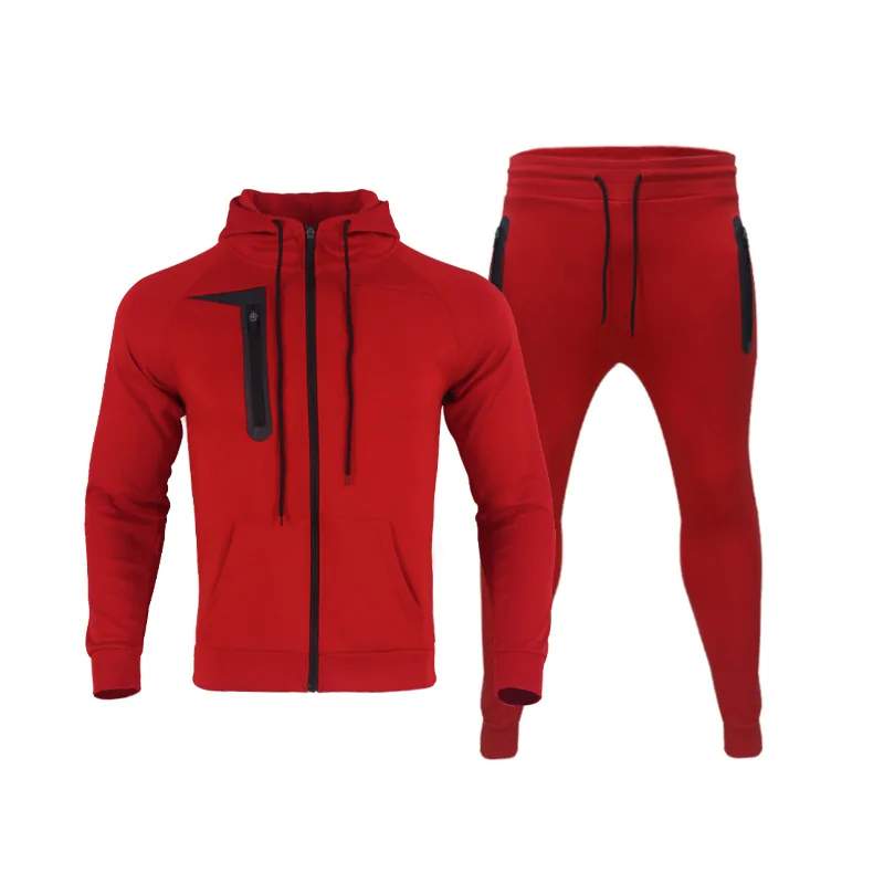 2024 Outdoor Sports Plus Size Suit Men's Autumn Winter Youth Mountaineering Outdoor Windproof Zipper Jacket Trousers Suit