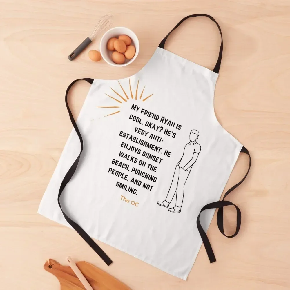 

My Friend Ryan - The OC Inspired Apron chef costume cookings for women Apron