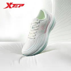 Xtep Chasing Clouds Running Shoes For Women 2024 Summer Breathable Women's Sports Shoes Thick Sole Rebound Sneakers 876218110057