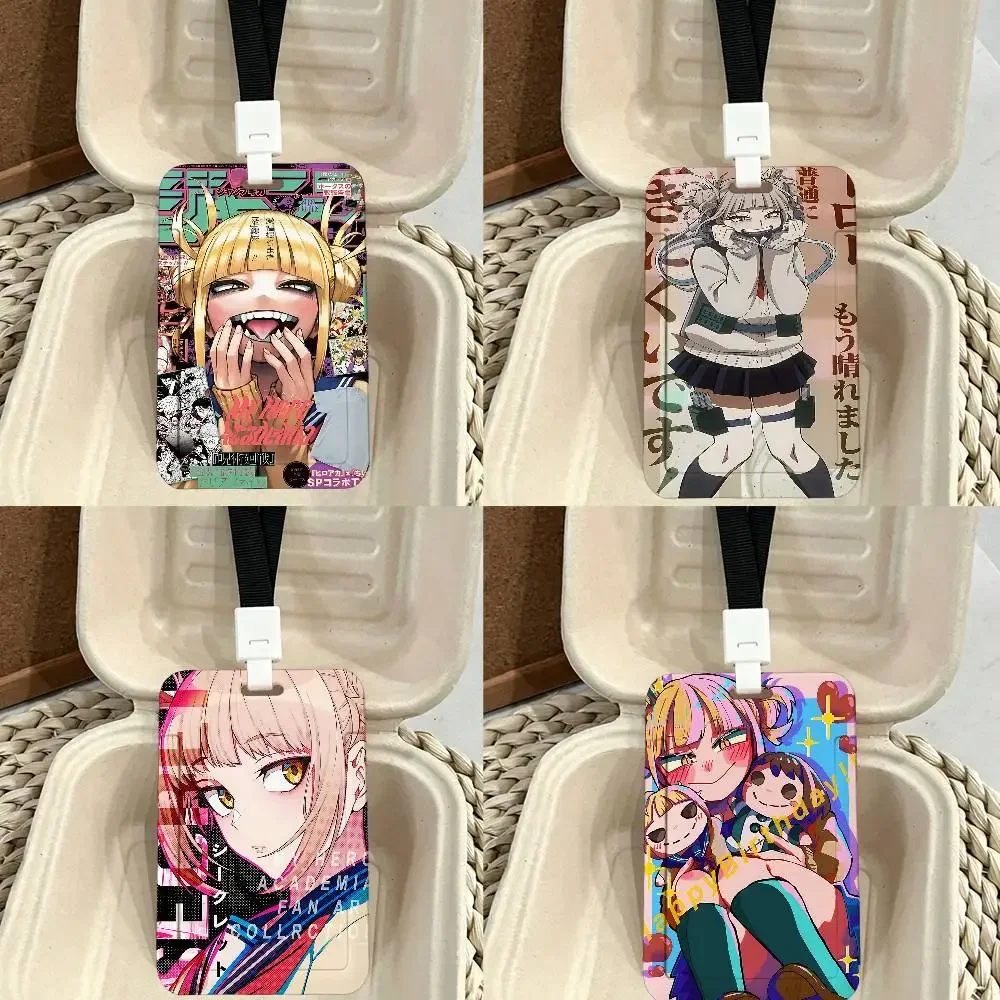 Himiko Toga Boku No Hero Academia ID Card Holder Badge Holders Lanyard Business Exhibit School Strap Neck Hang