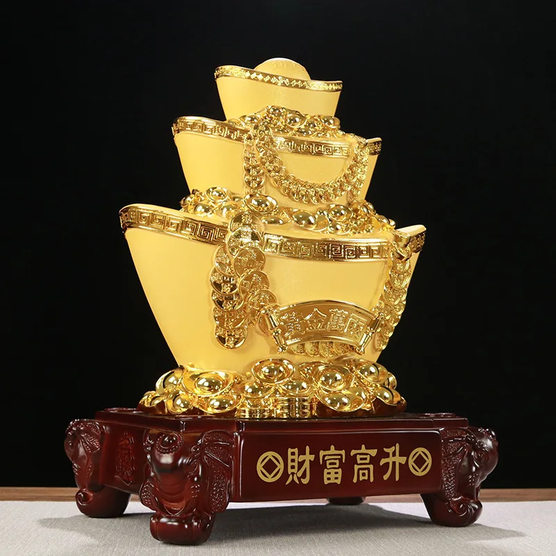 Home decoration accessories Resin money storage tank Jin Yuanbao ornaments A treasure trove of rising wealth gift