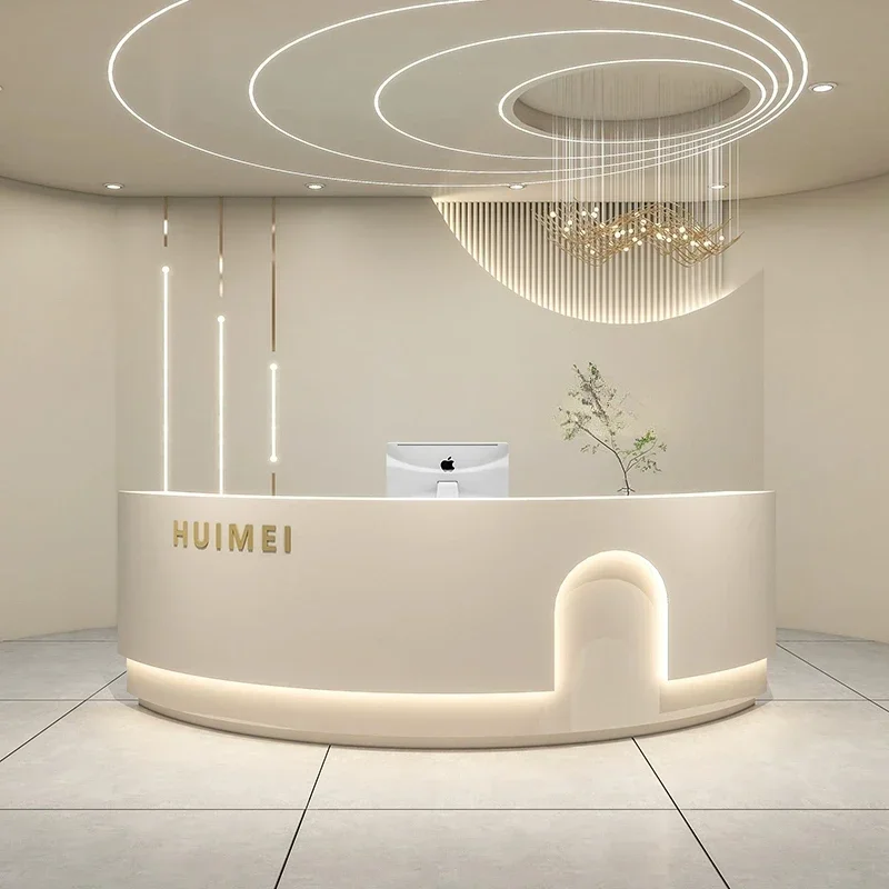 

Reception Counter Cash Register Business Wall Table Coffee Distillation Hallway Desk Salon Atril Shop Escritorio De Oficina