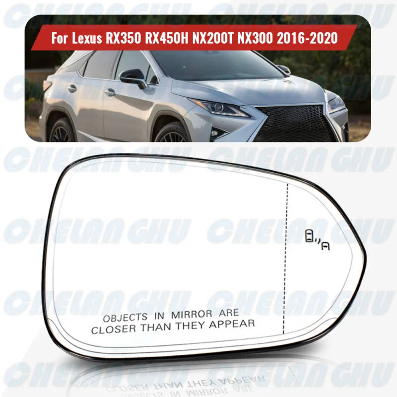 

Right Side Heated blind spot Rearview Mirror Glass for Lexus RX350 RX450H NX200T NX300 2016 2017 2018 2019 2020 car accessories