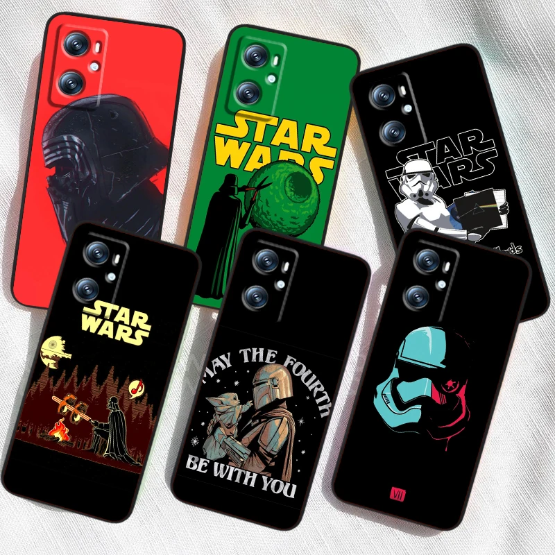 

Star Wars Comic Cool For OPPO Find X6 X5 X3 A54S A5 A94 A16 A53S A57 A74 A72 A98 A78 A96 A9 5G Black Soft Phone Case