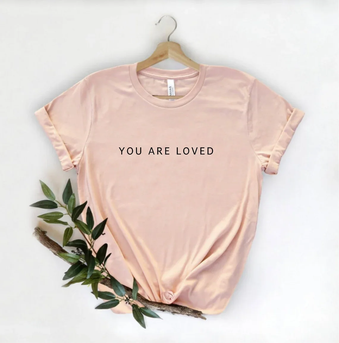 Skuggnas You Are Loved Funny Graphic T-shirt Inspirational Shirt Christian T shirts Religious shirt Cotton Shirt Drop Shipping