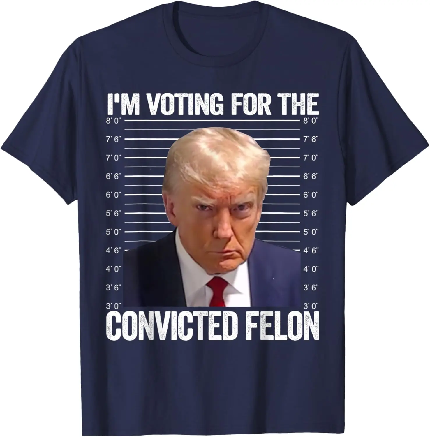 I'm Voting for The Convicted Felon Funny Pro Trump 2024 T-Shirt