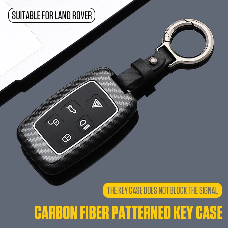 Car Key Fob Cover Compatible For Land Rover Range Rover, Defender, Discovery, Velar, Evoque, Freelander 2, Auto Key Protective