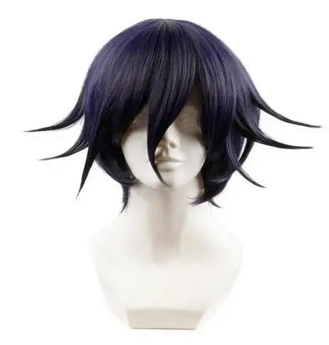 Danganronpa  Killing Harmony Ouma Kokichi Short Wig Cosplay Dangan Ronpa Heat Resistant Synthetic Hair Men Wigs