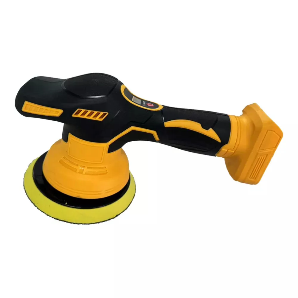 Cordless Car Polisher 8 Gears Digital Display Electric Polisher Auto Wax Sand Seal Glaze Polishing Tool For DeWALT 20V Battery