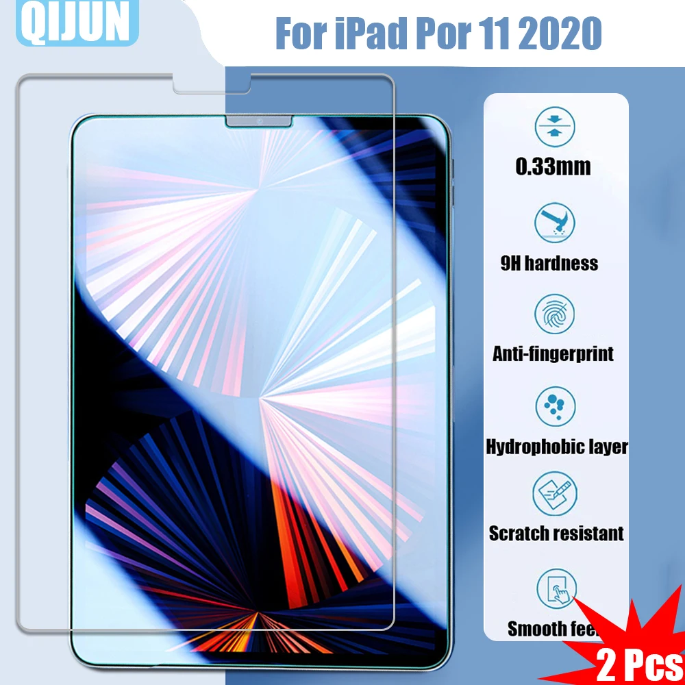 

Tablet Tempered glass film For iPad Pro 11 2020 11.0" Explosion proof and scratch resistant waterpro 2 Pcs for A2228 A2068 A2230