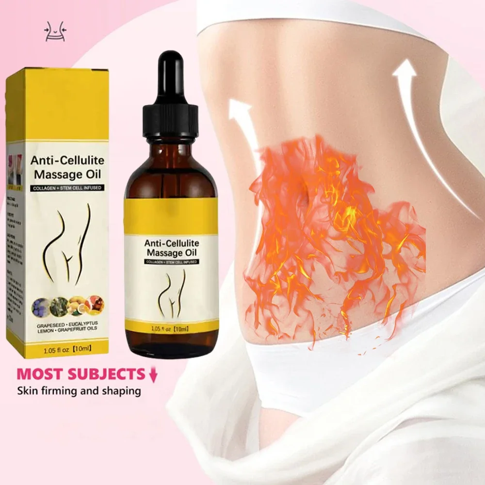 Abdominal fat burning and fat reduction with natural plant extracted essential oils