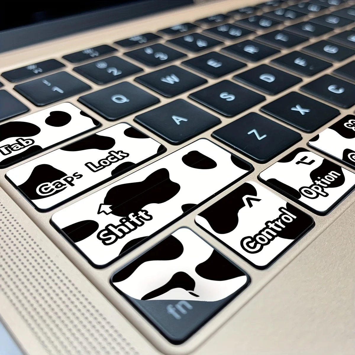 1PC Cartoon Cow Pattern Laptop Touchpad Stickers, Easy Self-Adhesion