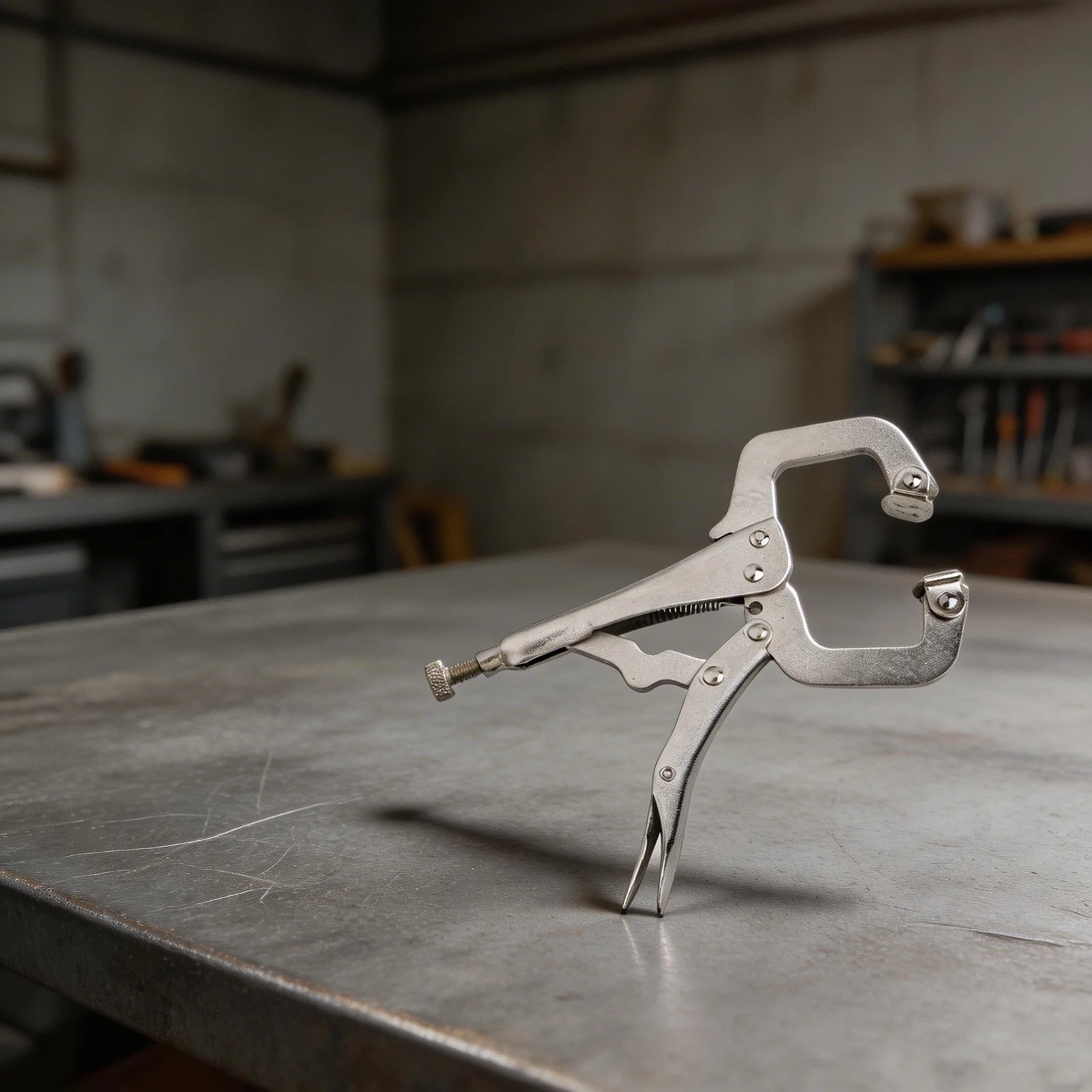 For Mini Welding Support Tool with Lever-Actuated Locking Pliers Designed for Repetitive Clamping and Release Operations