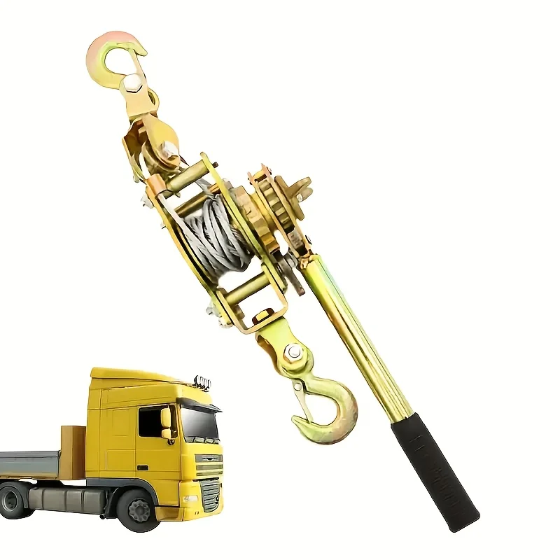 

Manual winch, heavy-duty cable puller, cargo binding and fastening strap, manual winch and wire rope cable puller