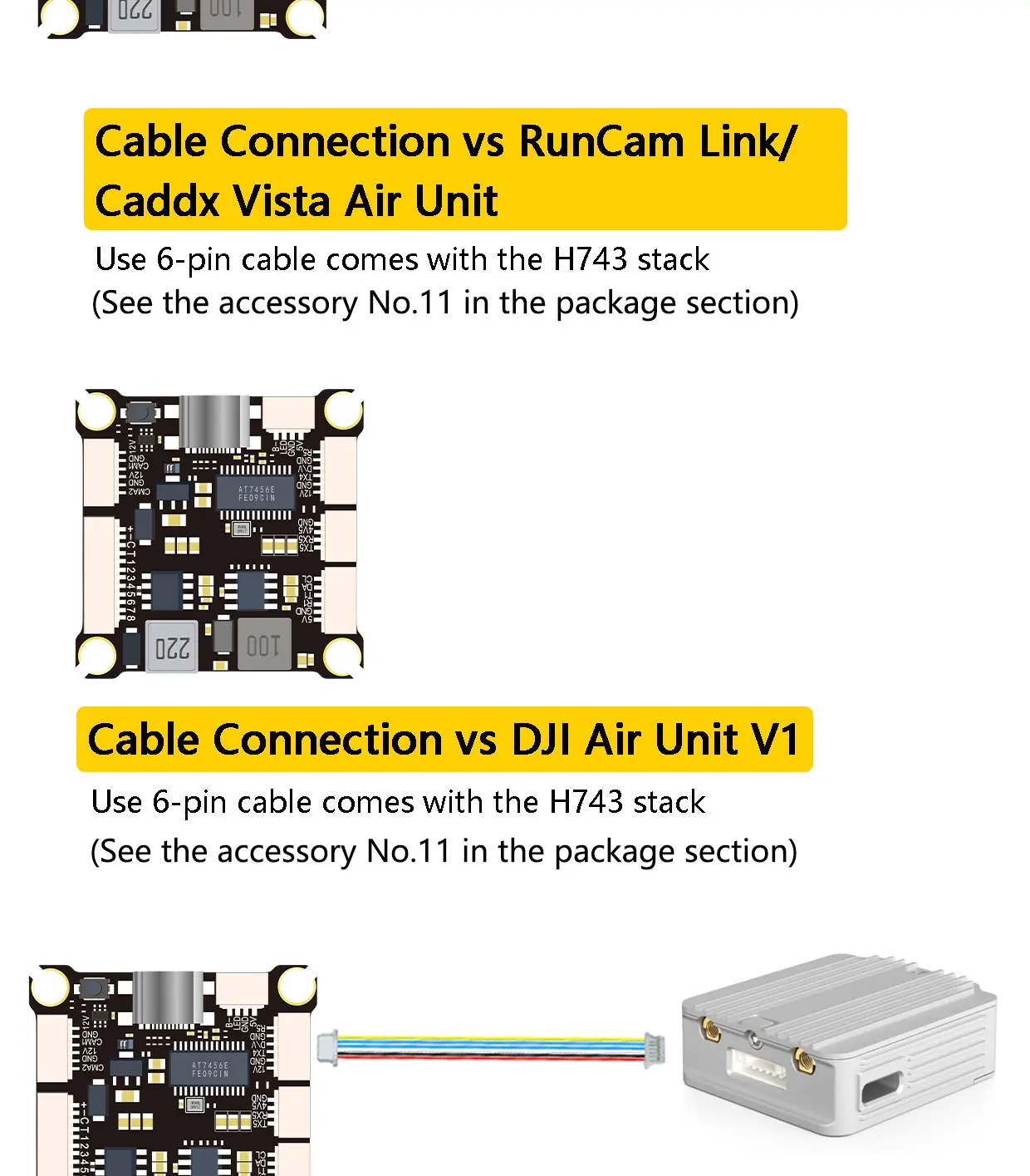 DAKEFPV H743 FC 6S 55A STACK 4IN1 Blheli_S Bluejay 8bit ESC H743 Unterstützt Betaflight Ardupilot für FPV 5-Zoll-RC-Drohne DIY – Detail 18