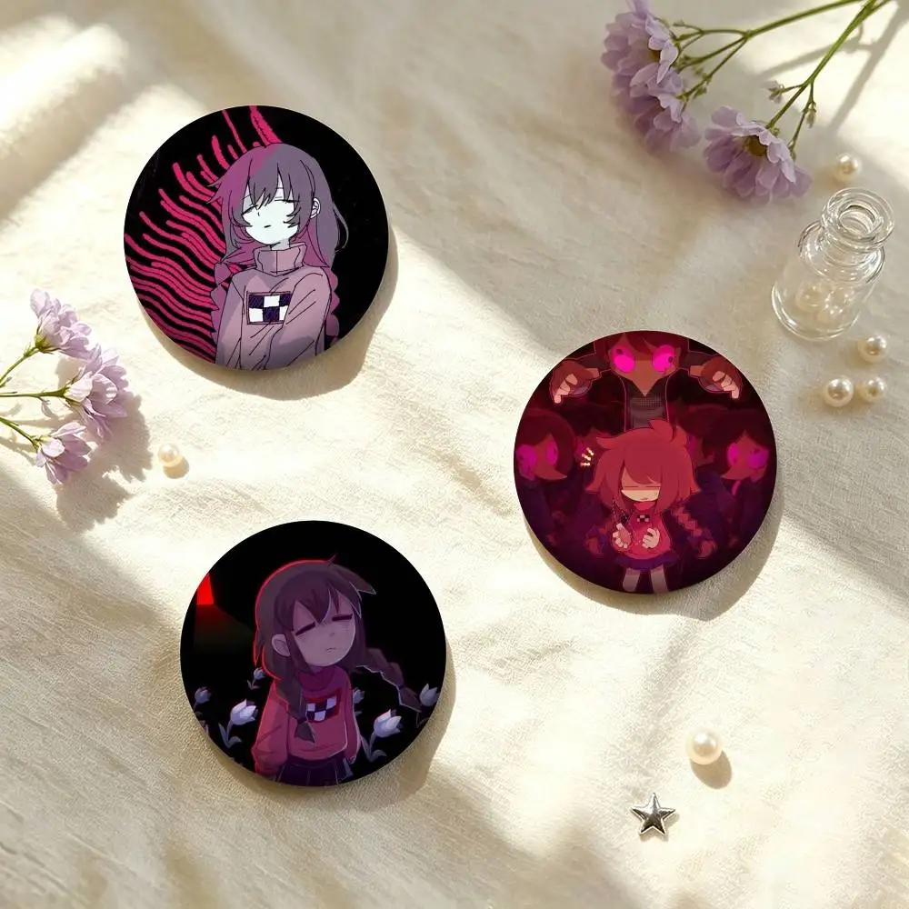 H-Horror Game Yume Nikki Madotsuki 25mm 32mm 44mm 58mm 75mm Brooches Badges Pins for Accessories Gift