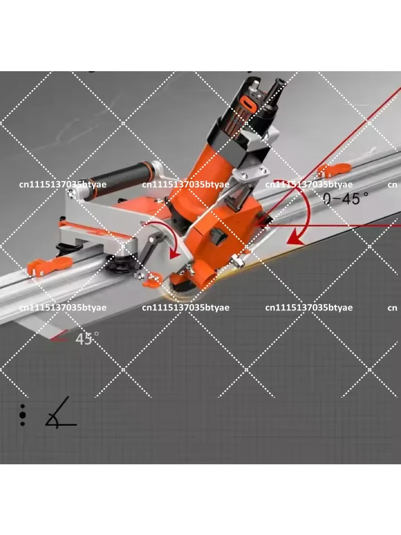 TB 3500mm Electric Tile Cutter Portable Multifunctional 45 Degree Mitre Cutter With Rail Guide for Mitered or 90 Degree Cutting