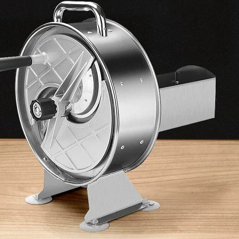 Stainless Steel Commercial Electric Vegetable Fruit Slicer Adjustable Thickness Automatic Potato Onion Slicing Machine