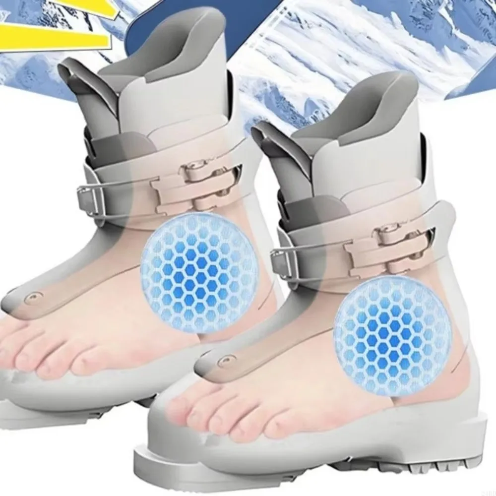 Anti-Friction Gel Pad for Ski Boots Silicone Cushioning Soft Ski Boots Ankle Pad Soft Construction Breathable
