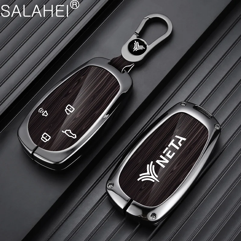 For NETA V Nezha U Nezha NO1 NETA V Fashion Car Smart Key Case Cover Auto Key Case Cover Fob Shell Holder Keychain Accessory
