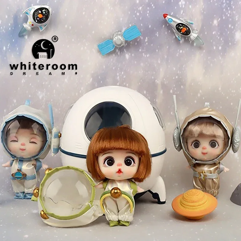 9cm Mini Doll  Astronauts  Animals Key Pendant Bjd Pocket Dolls Toys Girl Reborn Kit Baby Toys for Children Baby Boy Accessories