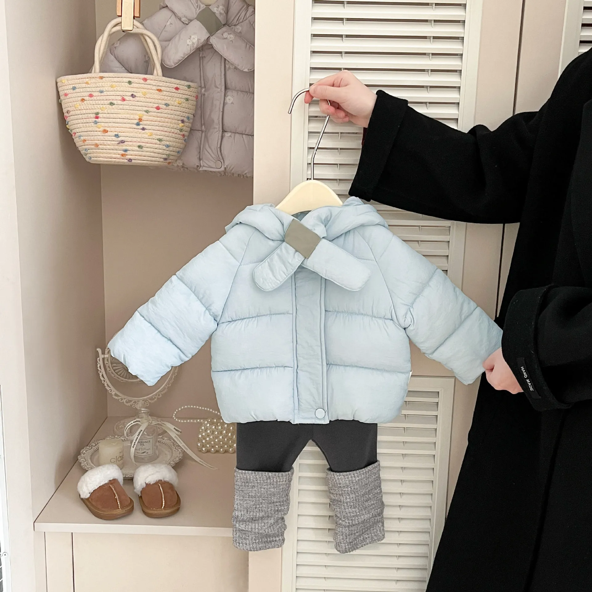 Veste rembourrée en coton imprimé floral pour bébé fille, manteau chaud à manches longues, épais, vêtements d'hiver pour nourrissons, nouvelle collection 2025